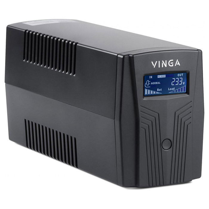 ДБЖ VINGA LCD 600VA plastic case (VPC-600P)