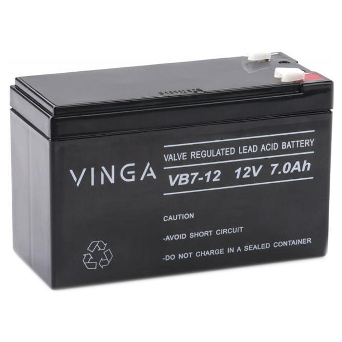 Акумуляторна батарея VINGA VB7-12 (12В, 7Агод)