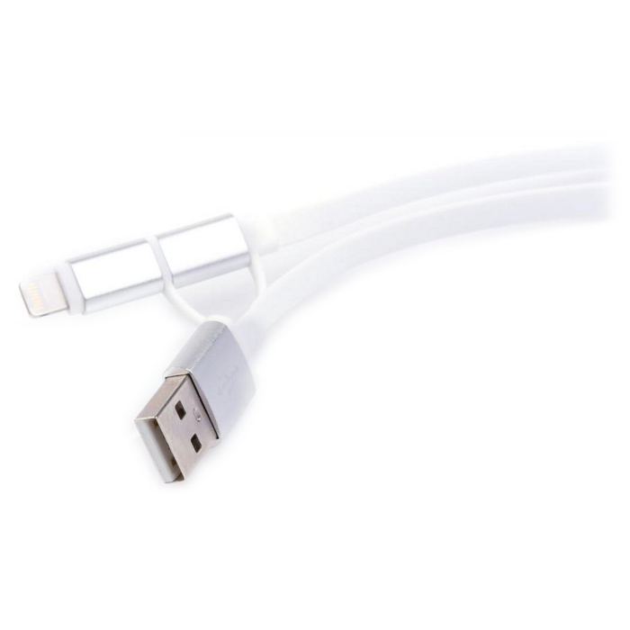 Кабель VINGA USB2.0 AM/Micro-BM/Lightning 1м (USBAMMICRO&LIGHTNING-1.0)