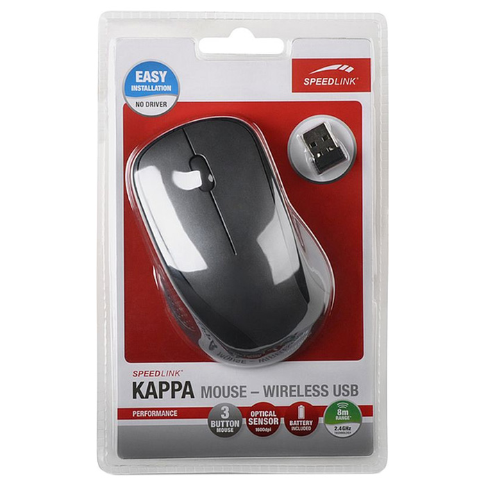 Мышь SPEEDLINK Kappa Wireless Black (SL-630011-BK)