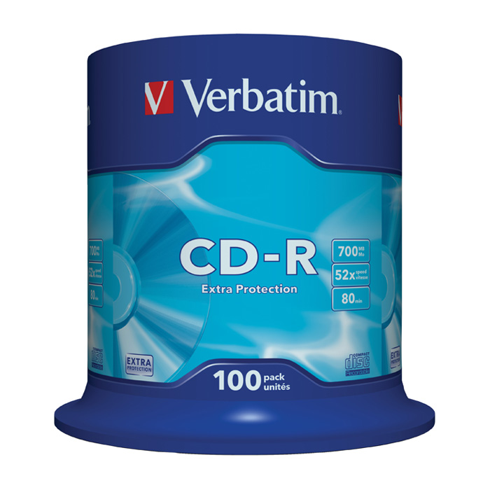 CD-R VERBATIM Extra Protection 700MB 52x 100pcs/spindle (43345)