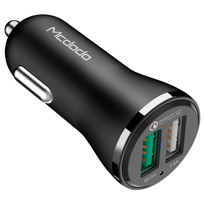 Автомобільний зарядний пристрій MCDODO QC3.0 30W Dual USB Black (CC-4910)