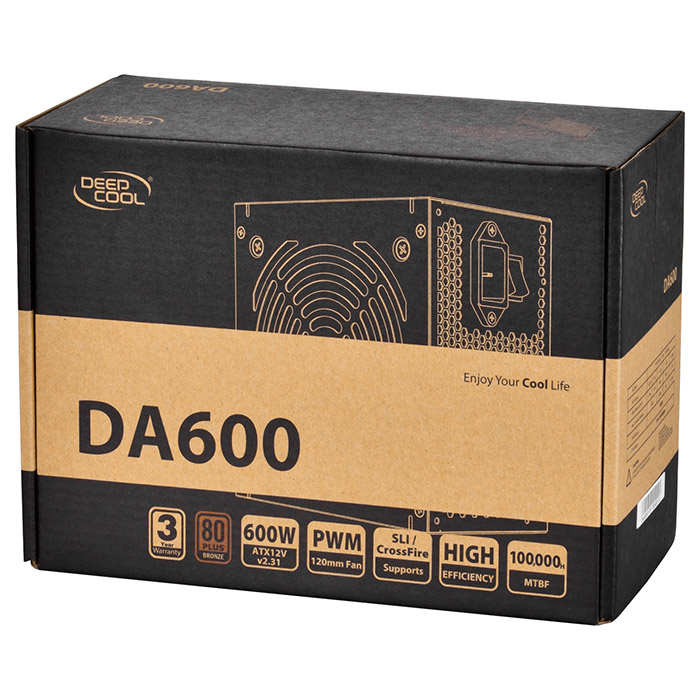 Блок живлення 600W DEEPCOOL DA600 (DP-BZ-DA600N)