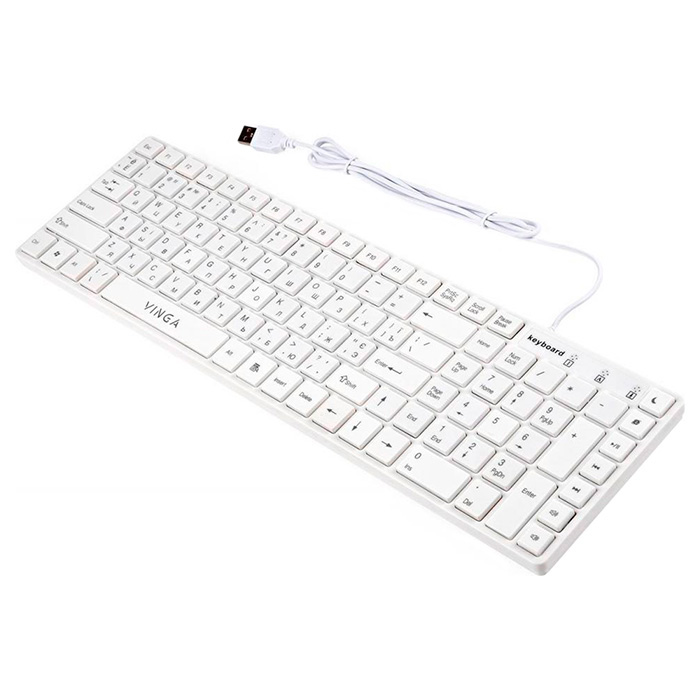 Клавіатура VINGA KB820 White