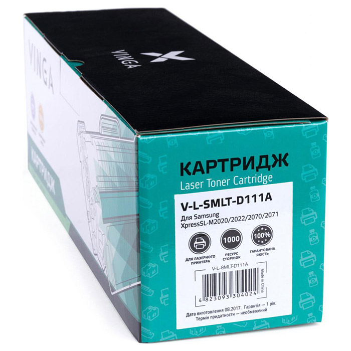Тонер-картридж VINGA Samsung MLT-D111S Black (V-L-SMLT-D111A)