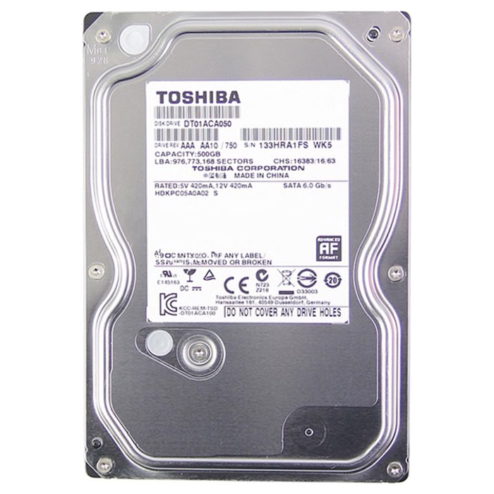 Жорсткий диск 3.5" TOSHIBA DT01ACA 500GB SATA/32MB (DT01ACA050)