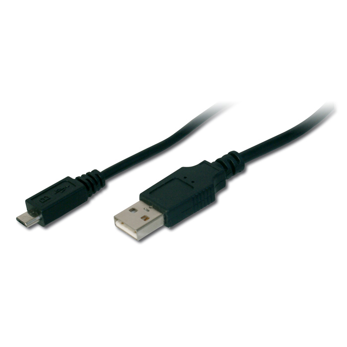 Кабель DIGITUS USB2.0 AM/Micro-BM 1.8м (AK-300127-018-S)