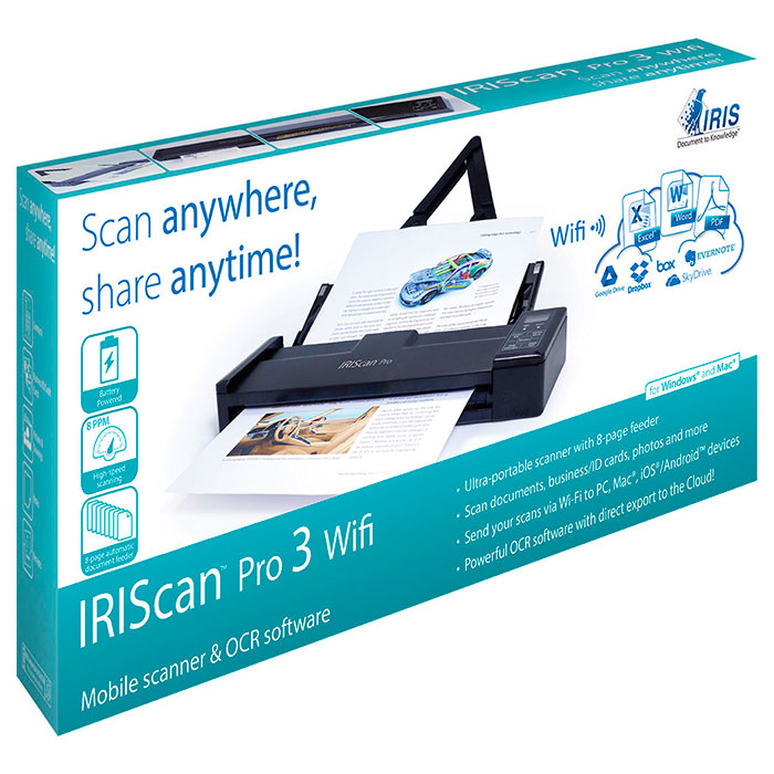Сканер портативний IRIS IRIScan Pro 3 Wi-Fi