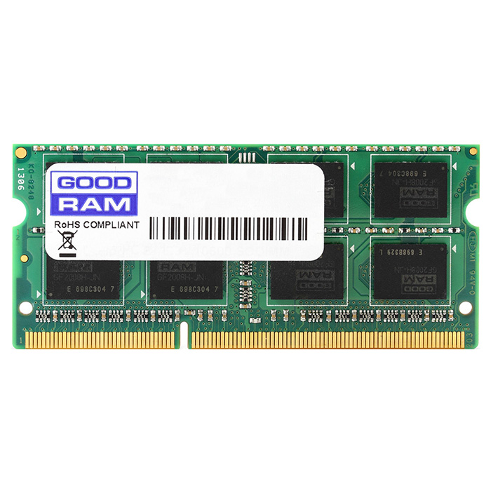 Модуль памяти GOODRAM SO-DIMM DDR3L 1600MHz 8GB (GR1600S3V64L11/8G)