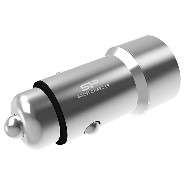 Автомобильное зарядное устройство SILICON POWER Boost Charger CC202P Silver (SP3A6ASYCC202P0S)