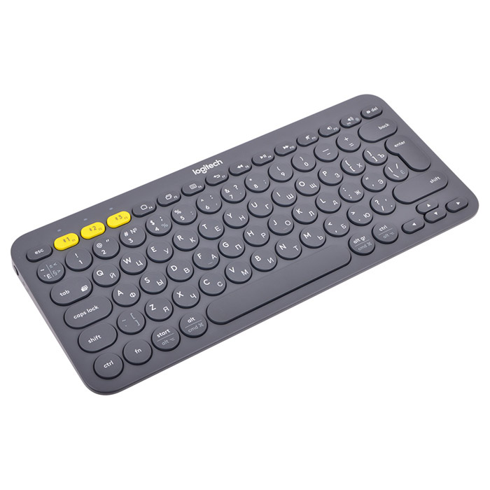 Клавіатура бездротова LOGITECH K380 Multi-Device Bluetooth RU Dark Gray (920-007558/920-007584)