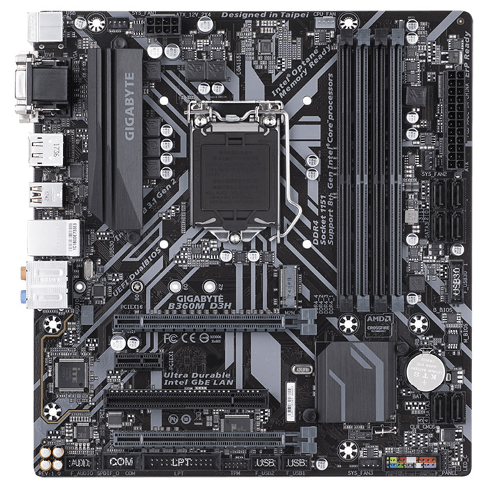 Материнська плата GIGABYTE B360M D3H