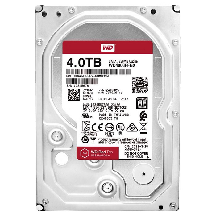 Жорсткий диск 3.5" WD Red Pro 4TB SATA/256MB (WD4003FFBX)