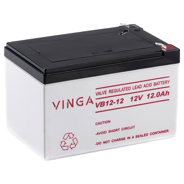 Акумуляторна батарея VINGA VB12-12 (12В, 12Агод)