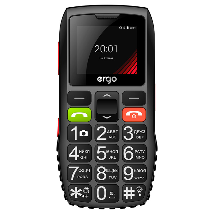 Мобільний телефон ERGO F184 Respect Black