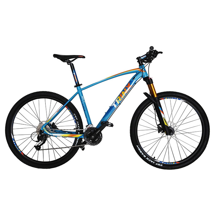 Велосипед горный TRINX Big 7 B700 18"x27.5" Matt Blue/Orange/Blue (2017)