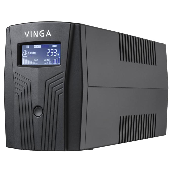 ДБЖ VINGA LCD 1200VA USB plastic case (VPC-1200PU)