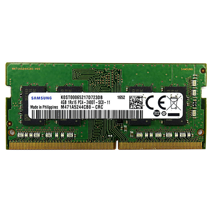 Модуль памяти SAMSUNG SO-DIMM DDR4 2400MHz 4GB (M471A5244CB0-CRC)