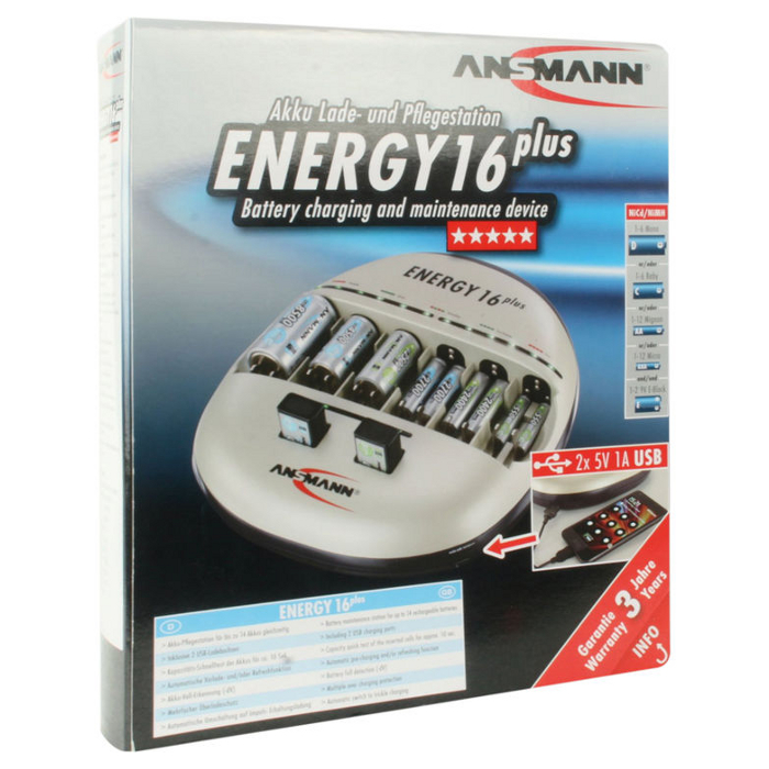 Зарядное устройство ANSMANN Energy 16 Plus (1001-0004)