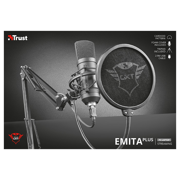 Микрофон для стриминга/подкастов TRUST GXT 252 Emita Plus (22400)