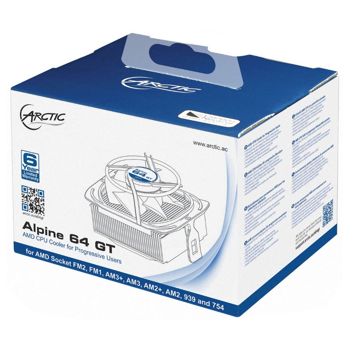 Кулер для процессора ARCTIC Alpine 64 GT Rev.2 (UCACO-P1600-GBA01)