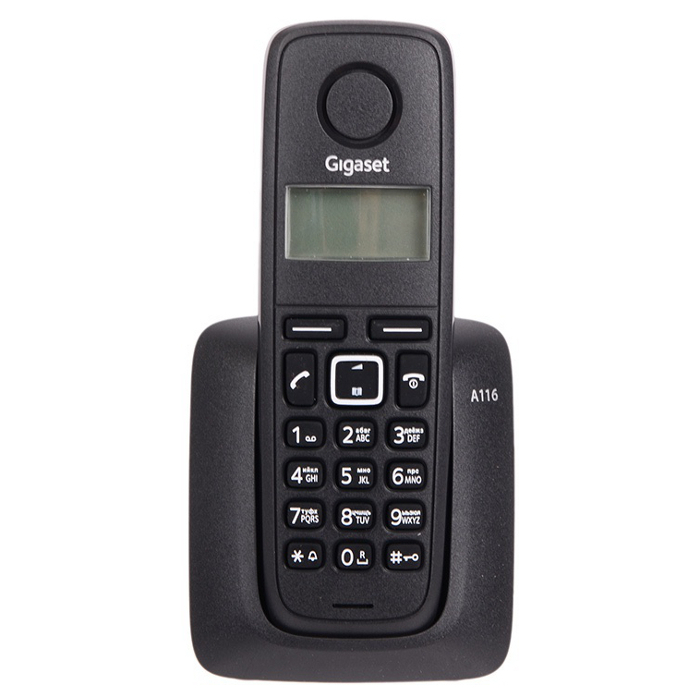 DECT телефон GIGASET A116 Black (S30852H2801S301)