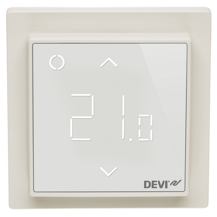 Сенсорный термогулятор с Wi-Fi программируемый DEVI DEVIreg Smart Pure White (140F1141)