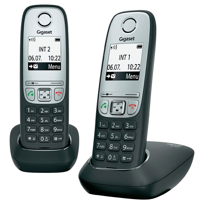 DECT телефон GIGASET A415 Duo Black (L36852H2505S301)