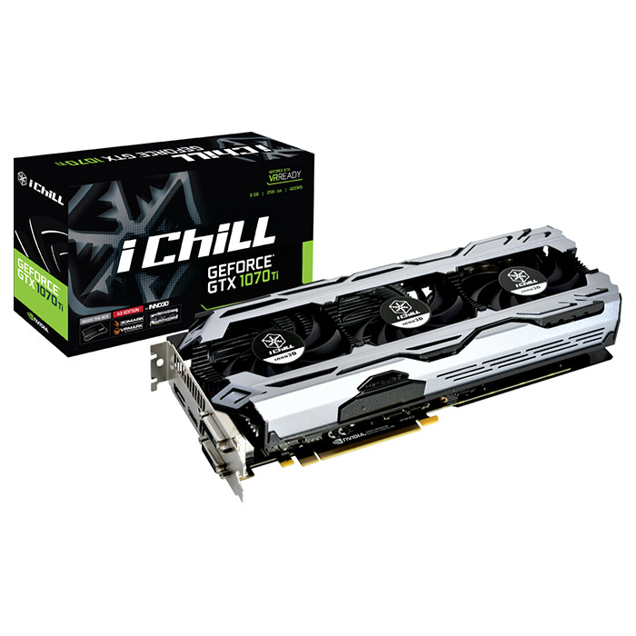Відеокарта iCHILL GeForce GTX 1070 Ti 8GB GDDR5 256-bit V2 (C107T3-3SDN-P5DS)