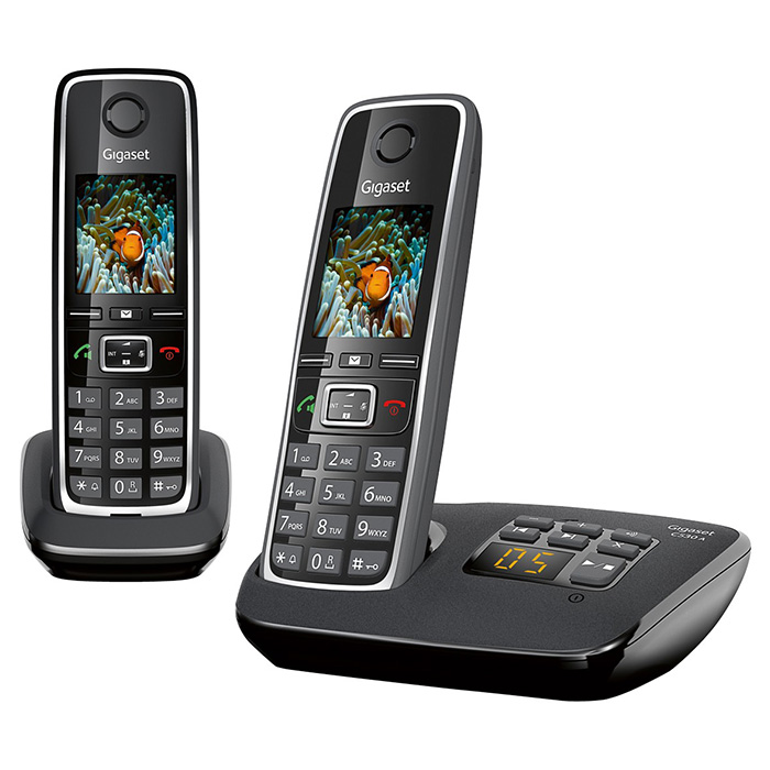 DECT телефон GIGASET C530A Duo Black (L36852H2532S301)