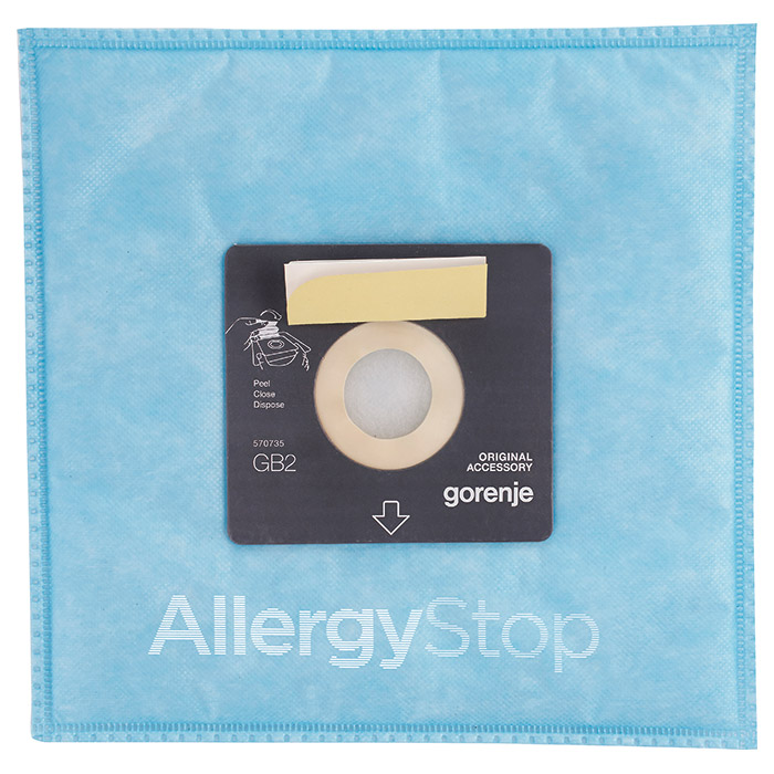 Мішок-пилозбірник GORENJE GB2MBAS Allergy Stop 4шт (570735)