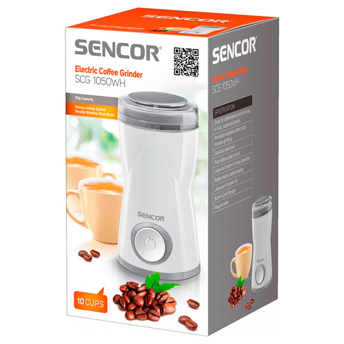 Кофемолка SENCOR SCG 1050WH (41000052)