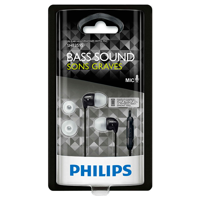 Навушники PHILIPS SHE3595 Black (SHE3595BK/00)