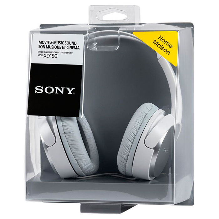 Навушники SONY MDR-XD150 White (MDRXD150W.AE)