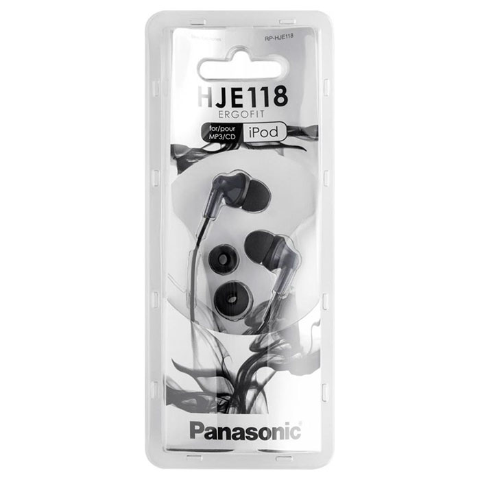 Навушники PANASONIC RP-HJE118GU Black (RP-HJE118GU-K)