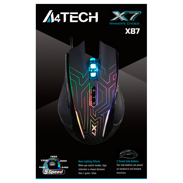 Миша ігрова A4-Tech BLOODY X87 Maze