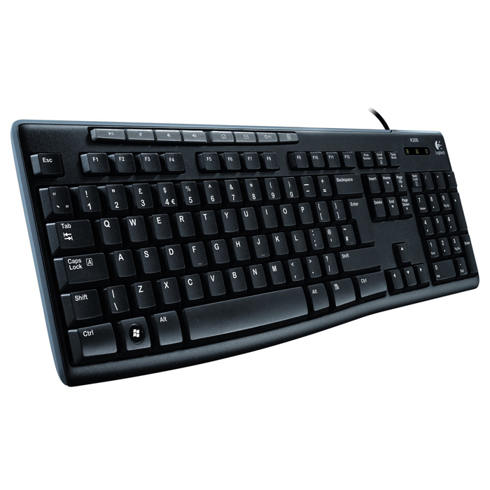 Клавіатура LOGITECH K200 Media OEM (920-002779)