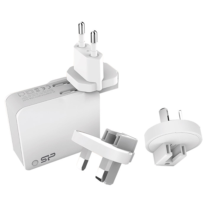 Зарядное устройство SILICON POWER Boost Charger WC102P Global White (SP2A4ASYWC102PUW)