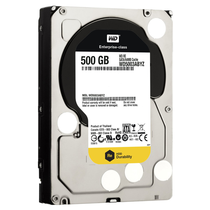 Жорсткий диск 3.5" WD RE4 500GB SATA/64MB (WD5003ABYZ)