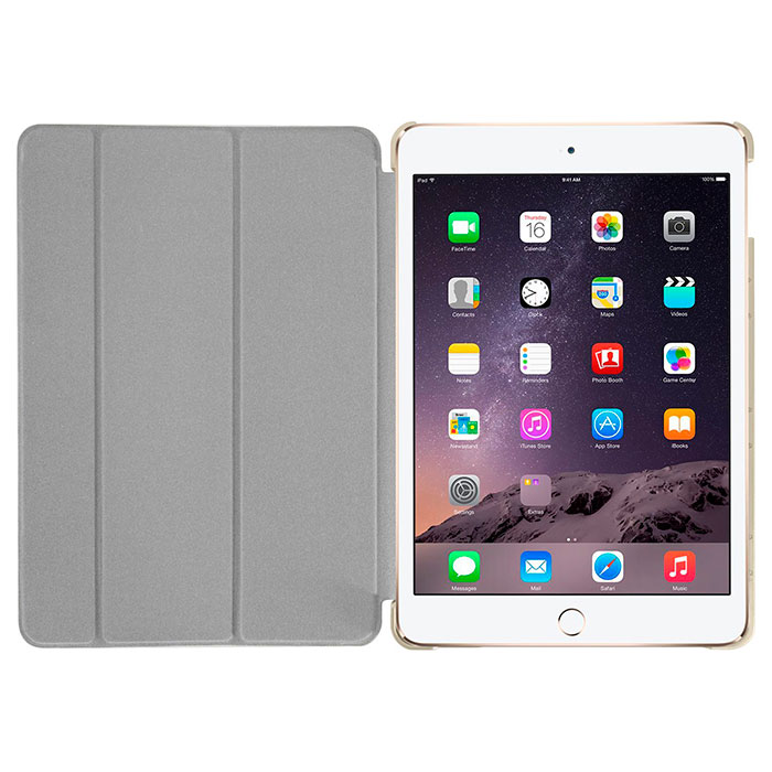 Обложка для планшета MACALLY Protective Case and Stand Gold для iPad Pro 9.7" 2016 (BSTAND5-GO)