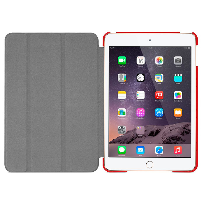 Обложка для планшета MACALLY Protective Case and Stand Red для iPad mini 5 2019 (BSTANDM4-R)