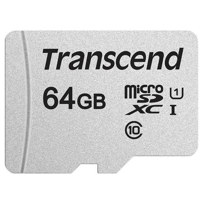 Карта пам'яті TRANSCEND microSDXC 300S 64GB UHS-I Class 10 (TS64GUSD300S)