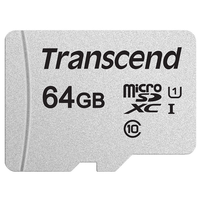 Карта памяти TRANSCEND microSDXC 300S 64GB UHS-I Class 10 (TS64GUSD300S)