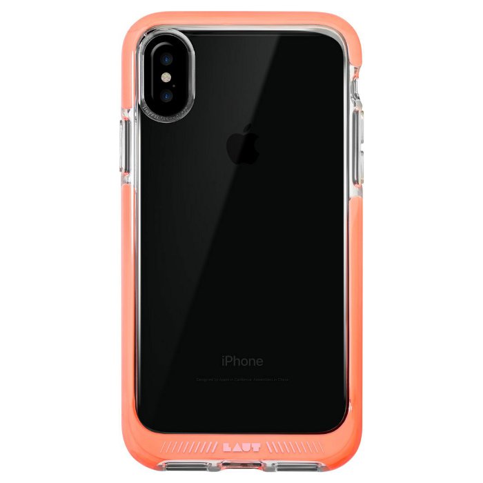 Чехол защищённый LAUT Fluro [IMPKT] для iPhone X Pink (LAUT_IP8_FR_P)