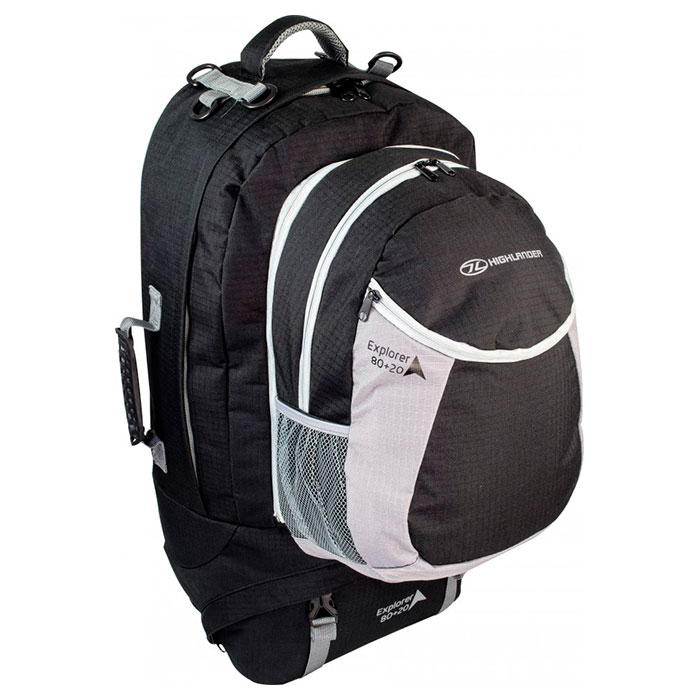 Туристичний рюкзак HIGHLANDER Explorer Ruckase 80+20 Black (RUC146-BK)