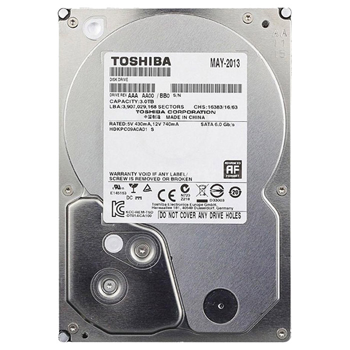 Жёсткий диск 3.5" TOSHIBA DT01ACA 3TB SATA/64MB (DT01ACA300)