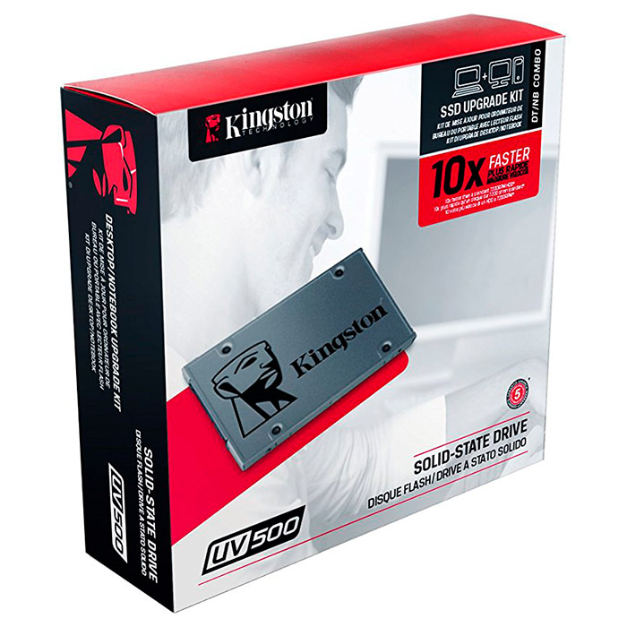 SSD диск KINGSTON UV500 120GB 2.5" SATA Upgrade Bundle Kit (SUV500B/120G)