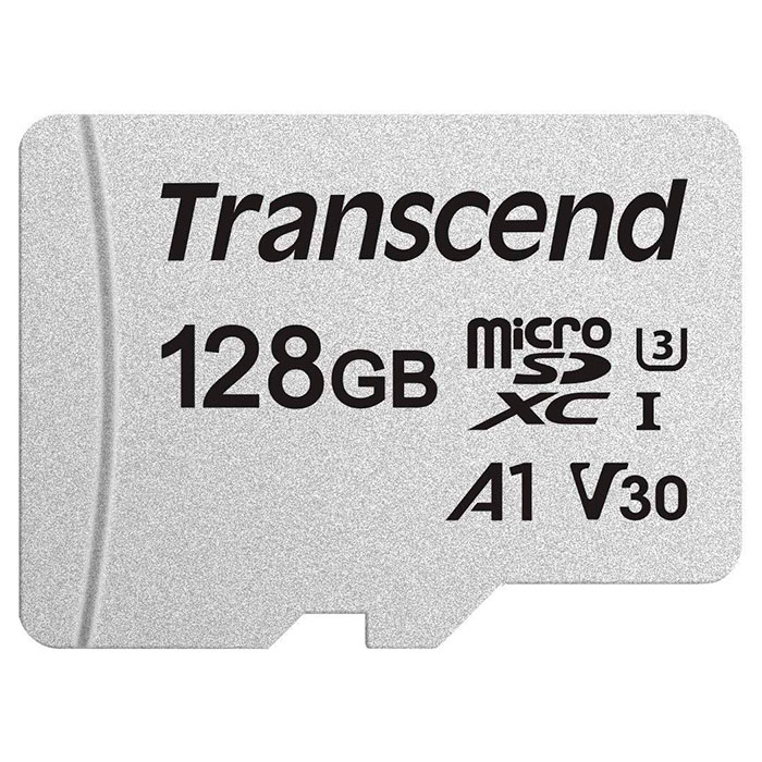 Карта пам'яті TRANSCEND microSDXC 300S 128GB UHS-I U3 V30 A1 Class 10 (TS128GUSD300S)