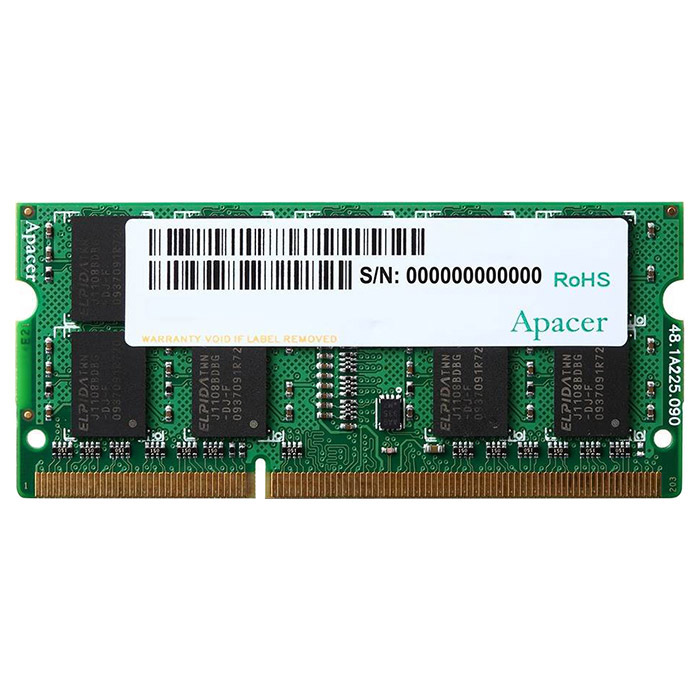 Модуль пам'яті APACER SO-DIMM DDR3 1600MHz 4GB (DV.04G2K.KAM)