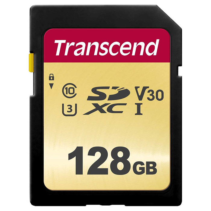 Карта памяти TRANSCEND SDXC 500S 128GB UHS-I U3 V30 Class 10 (TS128GSDC500S)